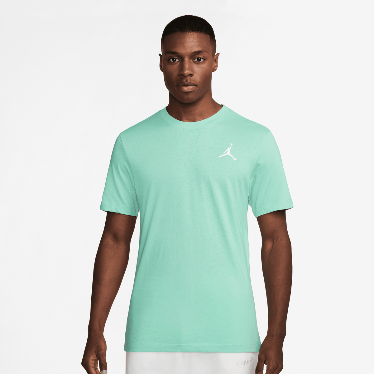 Jordan Jumpman Emb Shortsleeve Crew T-shirts Heren emerald rise white maat: S beschikbare maaten:S M L XL