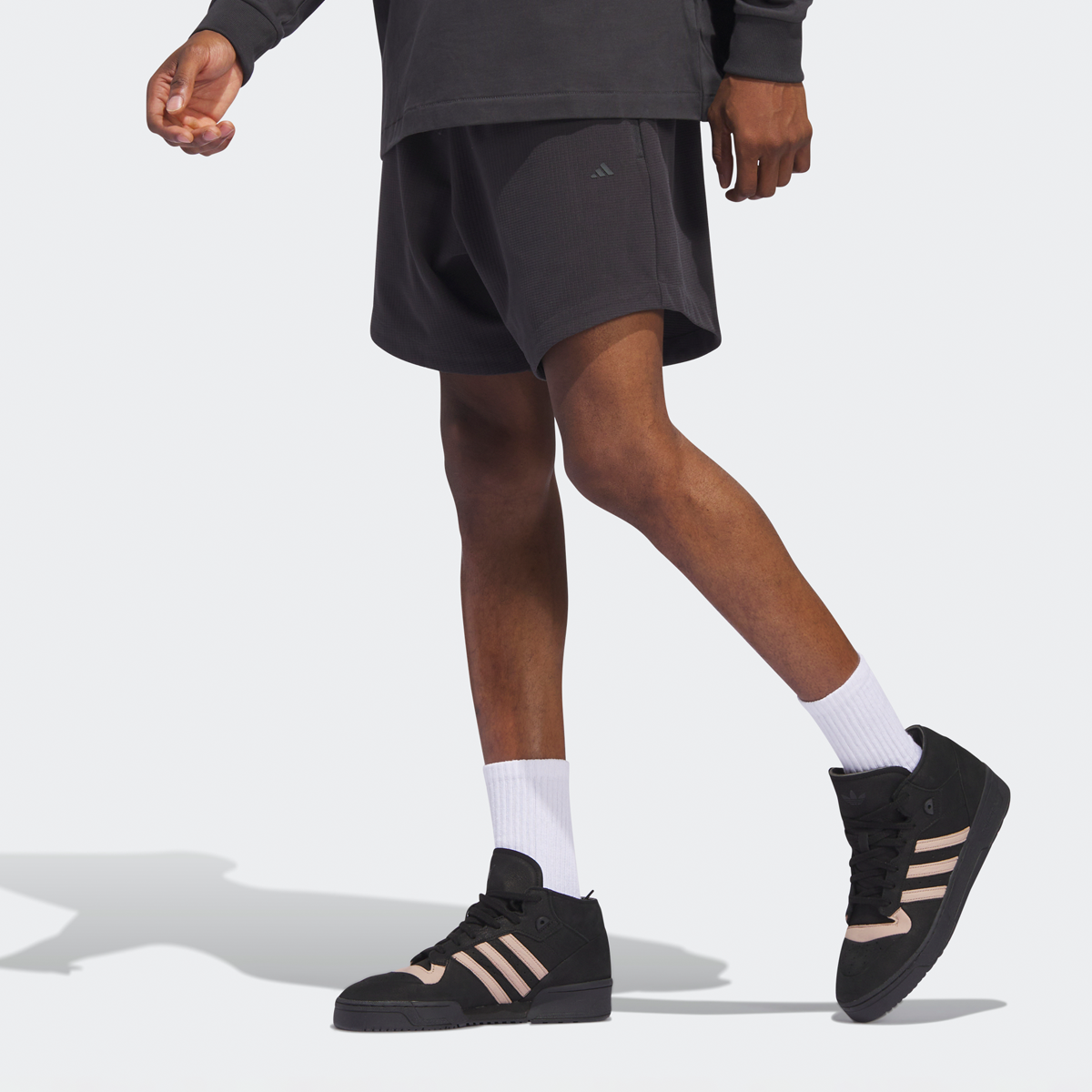 Adidas Originals One Fleece Shorts Sportshorts Heren carbon maat: XL beschikbare maaten:S M L XL