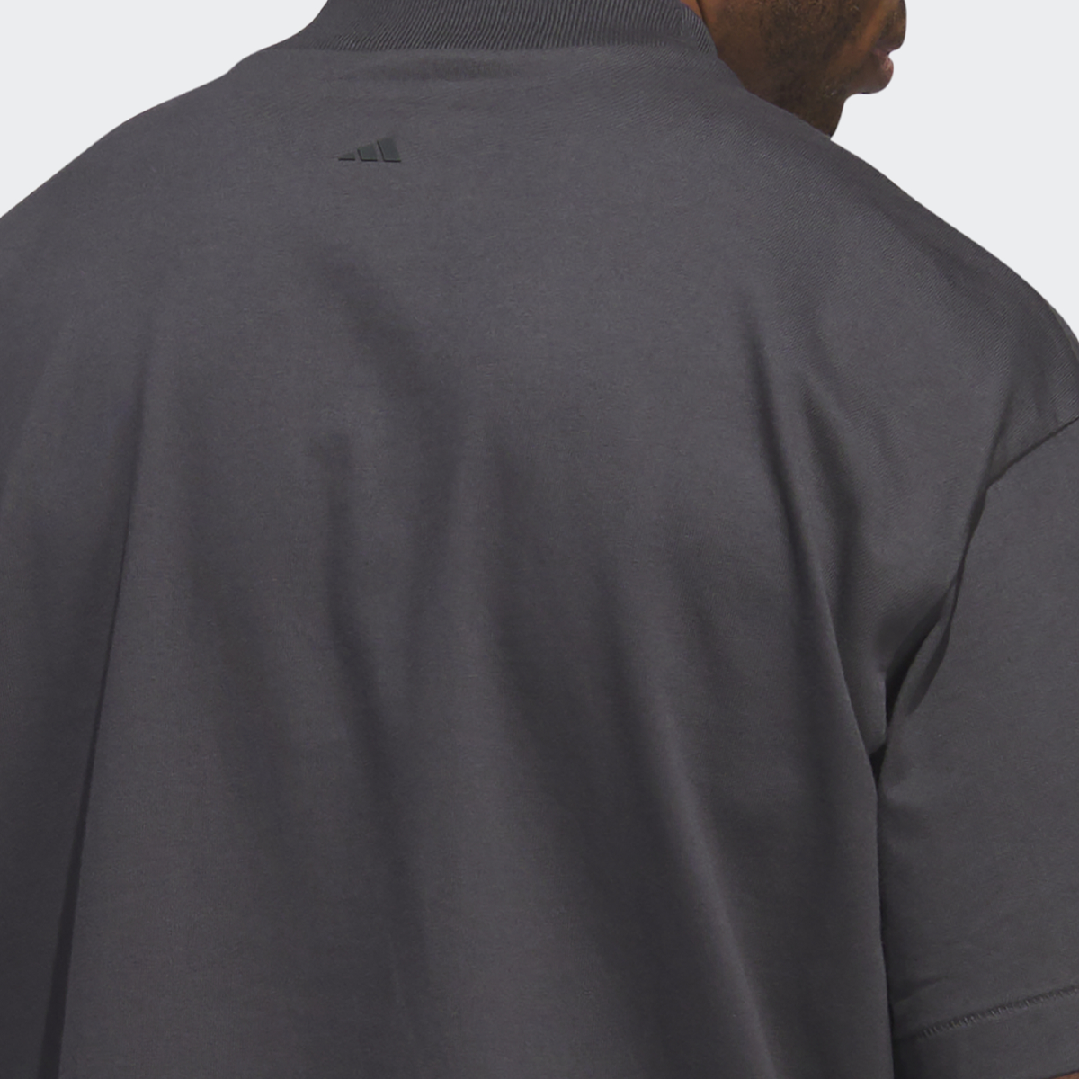 adidas performance One Cotton Jersey Tee T-shirts Heren carbon carbon maat: S beschikbare maaten:S M L