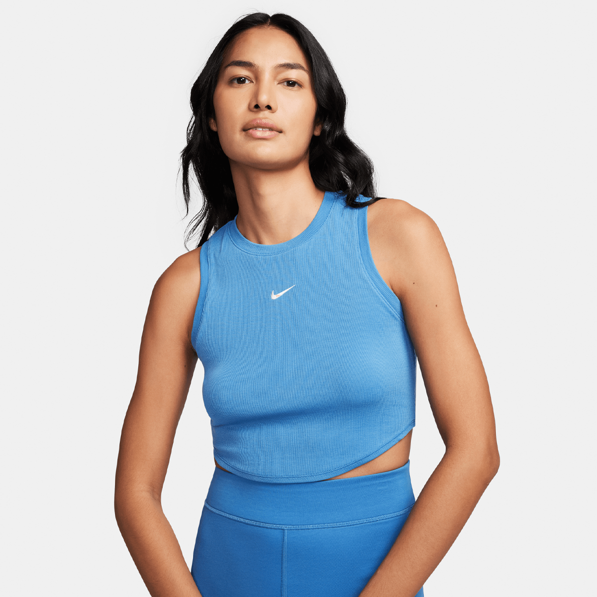 Nike Sportswear Chill Knit Tops Dames star blue sail maat: XS beschikbare maaten:XS S M L