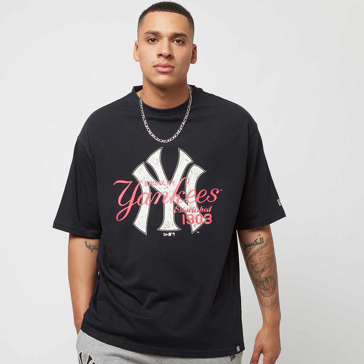 New era Mlb Lifestyle Oversized Tee York Yankees T-shirts Kleding NVYWHI maat: M beschikbare maaten:XS S M