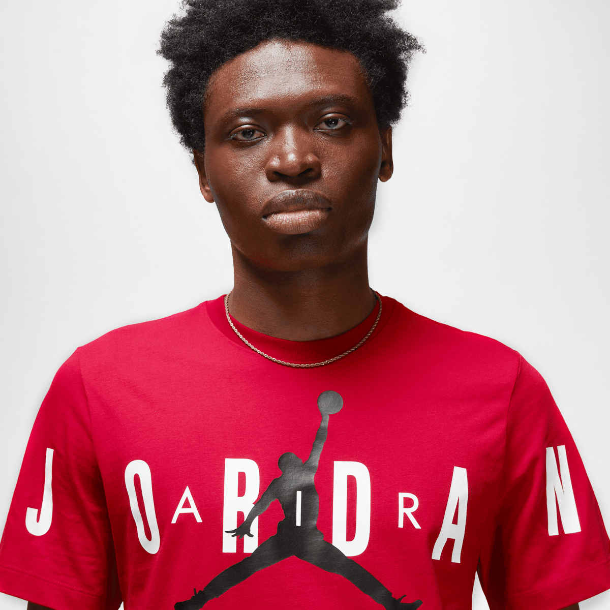 Jordan Air Stretch Shortsleeve Crew T-shirts Heren gym red black white maat: S beschikbare maaten:S M L